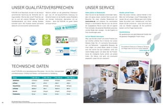 UNSER QUALITÄTSVERSPRECHEN

UNSER SERVICE

PURLINE ist ein Bioprodukt, bei dem wir die ressour-

Natürlich erfüllen wir alle gesetzlichen Anforderun-

Selbst planen im Bodenstudio

Händler schnell finden

censchonende Gewinnung der Roh­toffe fest im
s

gen, wie z.  die bauaufsichtliche Zulassung. Zur
B.

Wenn Sie sich für den Bioboden entschieden haben,

Wenn Sie wissen möchten, welcher Händler in Ihrer

Auge behalten. Wie bei allen wineo Produkten set-

Sicherheit lassen wir die Qualität unseres Biobodens

aber nicht genau wissen, welches Dekor es sein soll:

Nähe die hochwertigen wineo® Bodenbeläge führt,

zen wir auch bei unserem Bioboden auf höchste

von fremden Institutionen überwachen und zer-

Besuchen Sie unser virtuelles Bodenstudio auf

werden Sie auf unserer Website ganz leicht fündig:

Qualitätsstandards und führen ständig Qualitäts­

tifizieren – damit Sie PURLINE mit gutem Gefühl

www.wineo.de und probieren Sie verschiedene

Geben Sie einfach unter „Händlersuche“ Ihre Post-

kontrollen durch. Alle Prozesse werden permanent

vertrauen können.

Designs in verschiedenen Räumen aus! Sie können

leitzahl und den Umkreis ein – schon wird Ihnen eine

die vorgegebenen Räume nutzen oder ein eigenes

Liste von Händlern angezeigt, die Sie ausführlich

Foto hochladen, die passende Wandfarbe aussuchen

beraten und Ihre Fragen beantworten.

®

überprüft und kontinuierlich weiterentwickelt.

und den Boden darin verlegen – bis das Ergebnis zu
Ihren Vorstellungen passt.

Gewährleistung
Wir gewährleisten eine gleichbleibende Qualität über

Auf der Website informieren
Information représentative des émissions dans l’air intérieur des substances
volatiles présentant un risque de toxicité par inhalation, sur une échelle de
classe allant de C (fortes émissions) à
A+ (très faibles émissions)

die gesetzlich festgelegten Fristen hinaus.

Alles, was Sie über wineo und unsere Produkte wis®

sen möchten, erfahren Sie im Internet. Auf unserer
Website finden Sie z. B. technische Dokumentationen und Referenzen – ausgewählte Beispiele, die

WPT GmbH
Windmöller Polymer Technologie

Detmold

Ihnen zeigen, wo unsere Böden überall im Einsatz

Mitglied der

Z-156.608-1283
Emissionsgeprüfter
Bodenbelag nach
DIBt-Grundsätzen

Textiles  Flooring Institute GmbH

sind. Hier können Sie auch entdecken, wofür sich

®

welche Beläge eignen und diese über die Produkt-

Deutsche Gesellschaft für Nachhaltiges Bauen e.V.
German Sustainable Building Council

sowie die intelligente Suche schnell und einfach
finden. Die Dekore sind groß und anschaulich

Brandverhalten Cﬂ-s1 nach DIN EN 13501-1
auf massiven, mineralischen Untergründen
(Rohdichte ≥ 1350 kg/m³)

dargestellt: Lassen Sie sich inspirieren!

TECHNISCHE DATEN
wineo® PURLINE ist ein dauerelastisches Polyurethan – frei von Chlor, Lösungsmitteln
und Weichmachern. Erhältlich als Planken- und Fliesenware zur Verklebung.
Format:

1500 x 250 mm

670 x 335 mm

1000 x 500 mm

Inhalt/Paket:

16 Planken

10 Planken

16 Fliesen

8 Fliesen

m2/Paket:

3,84 m²

3,75 m²

3,59 m²

4,00 m²

Pakete/Palette:

60 Pakete

60 Pakete

64 Pakete

60 Pakete

m2/Palette:

230,40 m²

225 m2

229,76 m²

240 m²

Gewicht:

3,9 kg/m²

3,9 kg/m²

3,9 kg/m²

3,9 kg/m²

Produktstärke:

22

1200 x 200 mm

2,5 mm

2,5 mm

2,5 mm

2,5 mm

Alle abgebildeten Dekore sind Reproduktionen.
Irrtümer sowie Druckfehler und technische Änderungen bleiben der windmöller flooring products GmbH vorbehalten.

Eine detailierte Anleitung zur Verlegung, Reinigung
und Pflege finden Sie auch auf unserer Webseite:


www.wineo.de

 