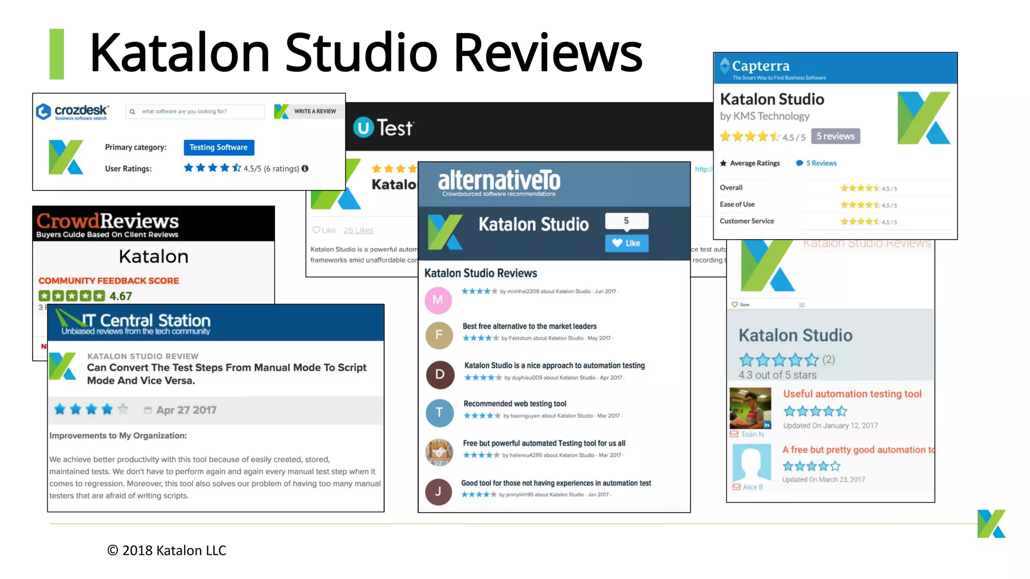 Katalon Studio Reviews
© 2018 Katalon LLC
 