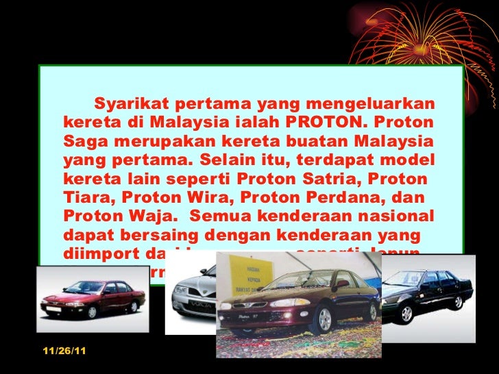 Nama kereta buatan malaysia yang pertama