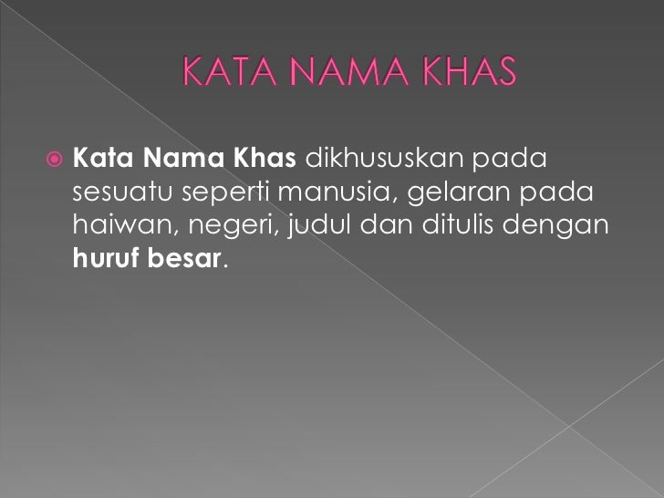 Kata nama Kata nama