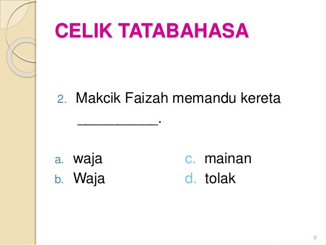 Kata nama khas Kata nama khas
