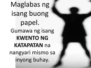 Katapatan sa salita at gawa | PPTX