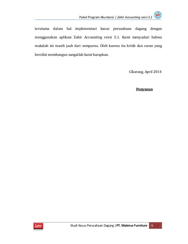 Contoh Makalah Zahir Bsi