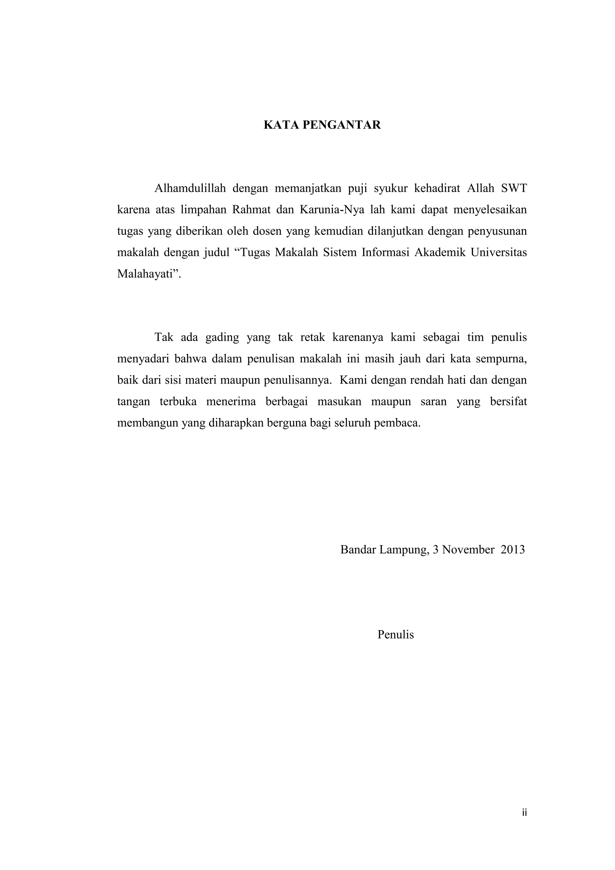 contoh kata pengantar | PDF