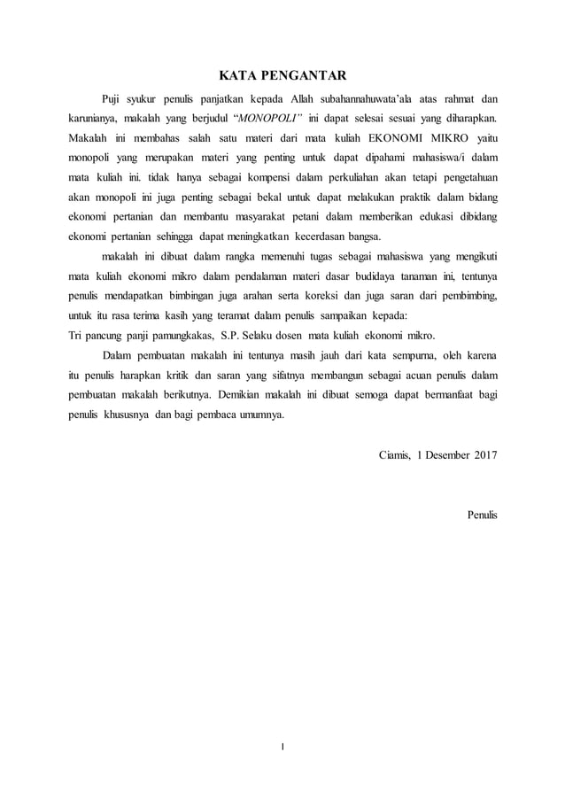 Kata pengantar makalah pdf