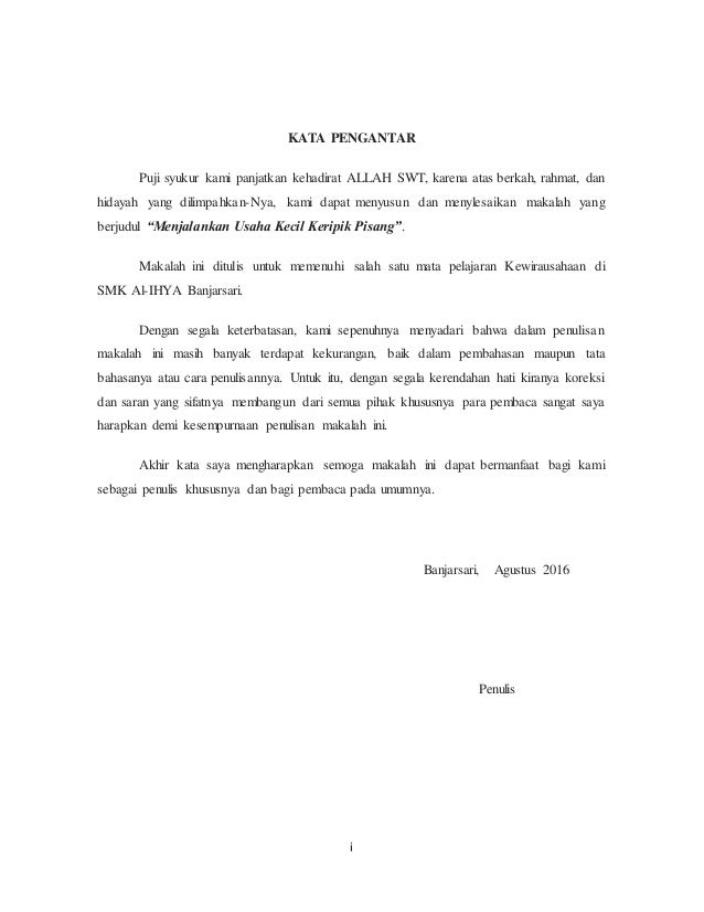 pics Contoh Proposal Kewirausahaan Kripik Pisang usaha keripik pisang