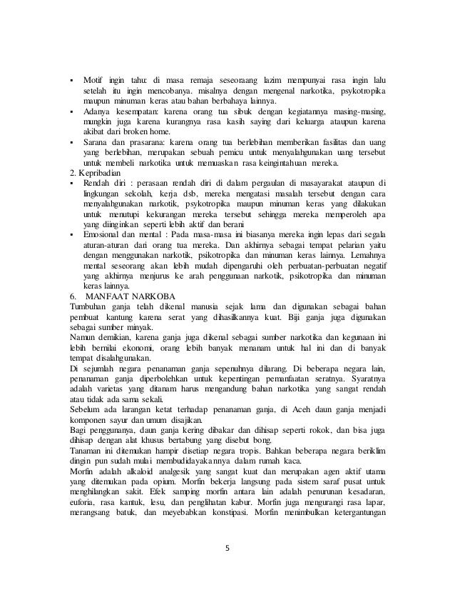 Makalah Pencegahan Narkoba