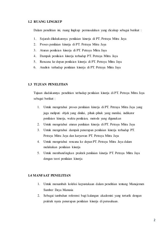 Penilaian Kinerja Pada Perusahaan