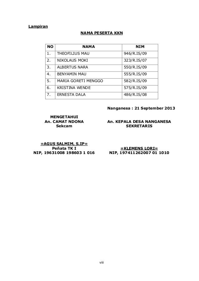 Contoh Halaman Pengesahan Makalah Sejarah - Simak Gambar 