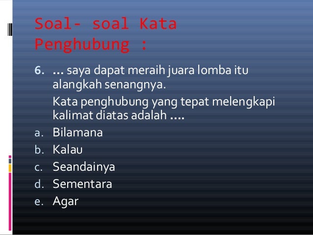 Kata penghubung