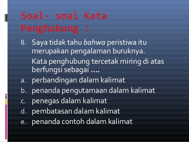 Kata penghubung