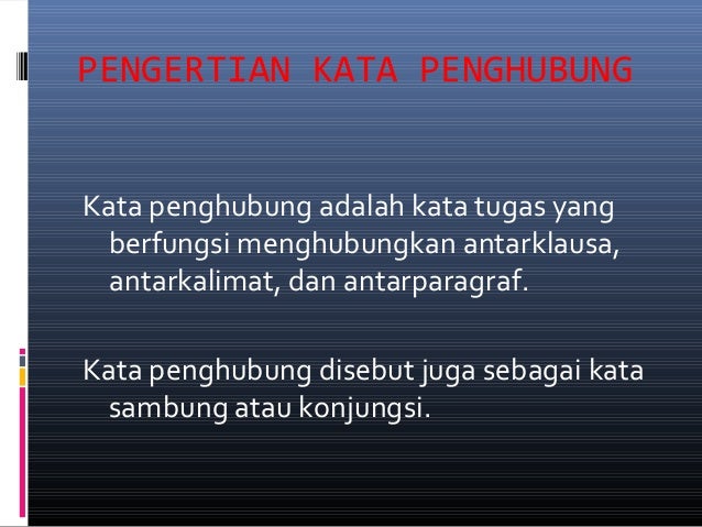 Kata penghubung