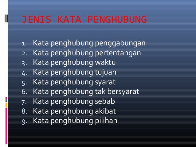 Kata penghubung