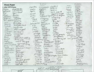 Ocean Poster
initial brainstorming

 