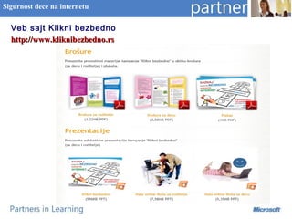 Veb sajt Klikni bezbedno
http://www.kliknibezbedno.rshttp://www.kliknibezbedno.rs
Sigurnost dece na internetu
 