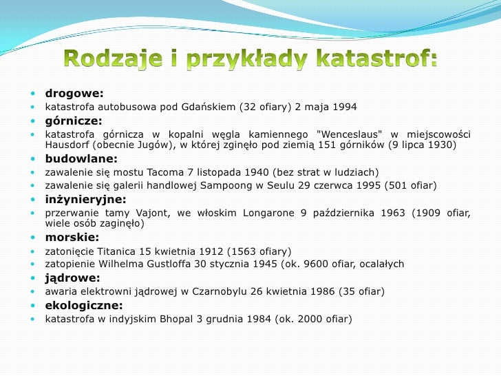 Katastrofa i awaria techniczna