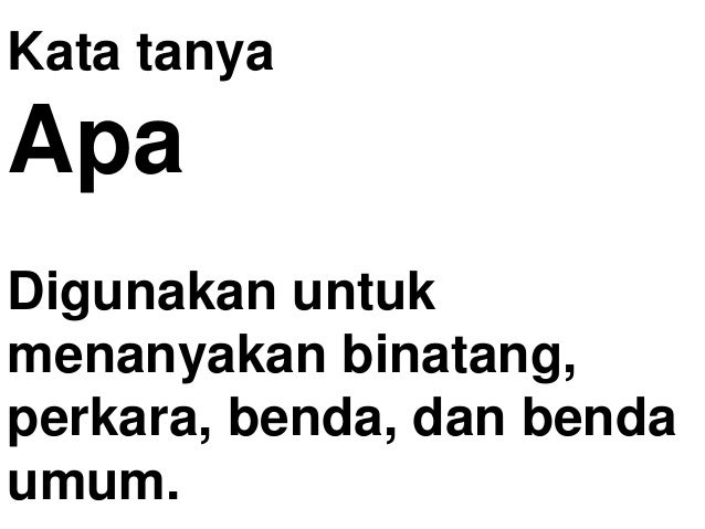 Kata Tanya