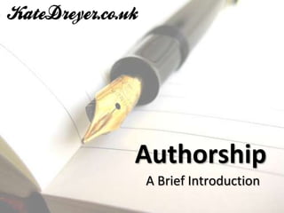 Authorship
A Brief Introduction
 