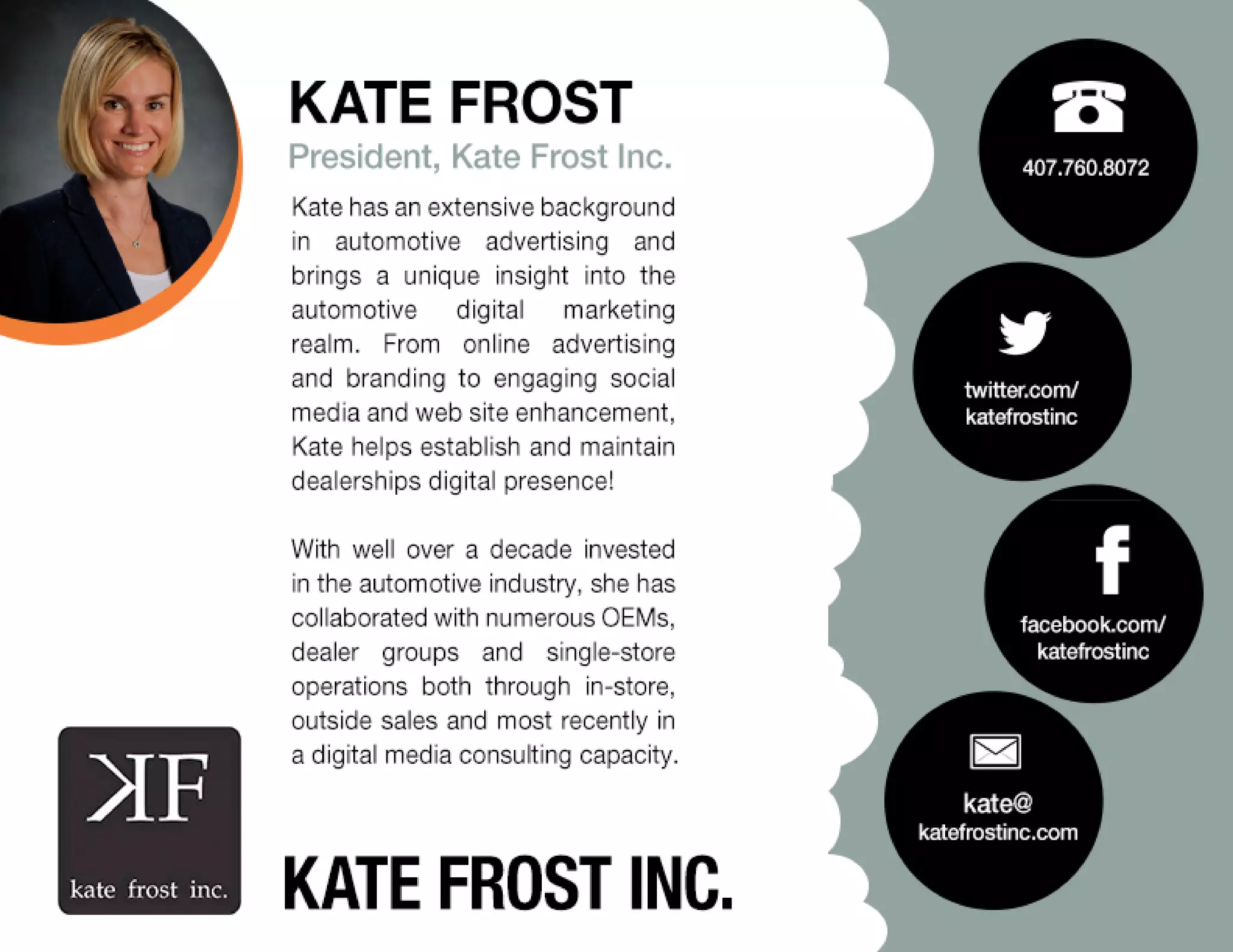 Kate Frost Bio PPT