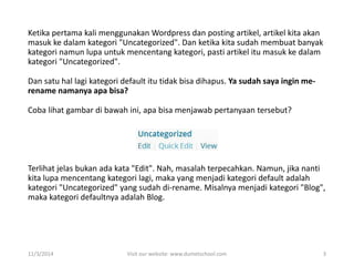 Kategori uncategorized wordpress | PDF