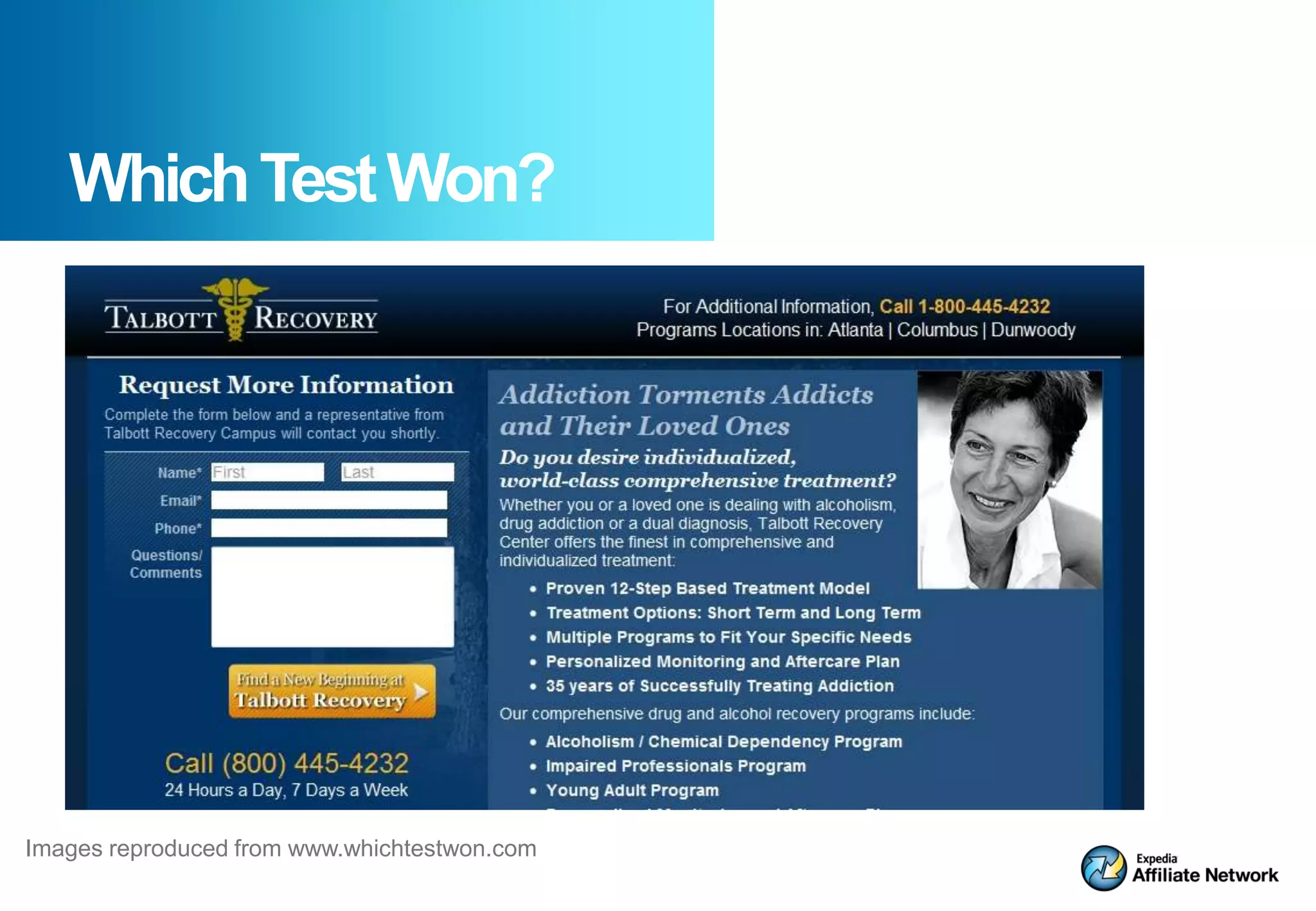 Which Test Won?




Images reproduced from www.whichtestwon.com
 