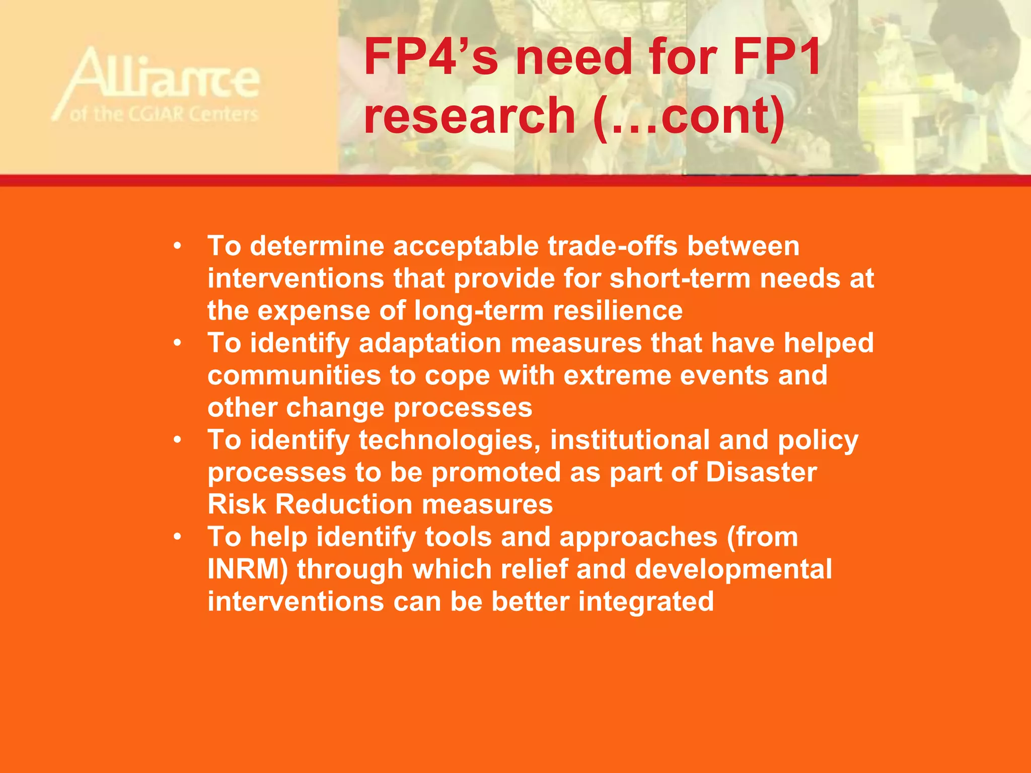 Short-term emergency aid potentially undermines resilience and fails to address underlying causes of crises