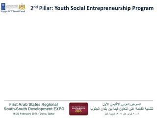 2nd Pillar: Youth Social Entrepreneurship Program

 