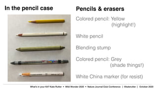 What's in my Nature Journaling Kit ~ Kate Rutter, 2020 | PPT