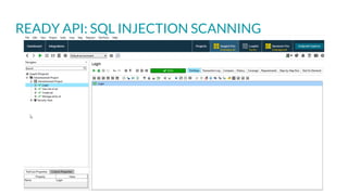READY API: SQL INJECTION SCANNING
 
