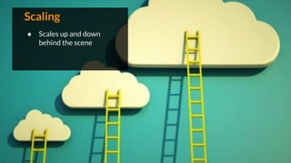 Scaling
● Scales up and down
behind the scene
 