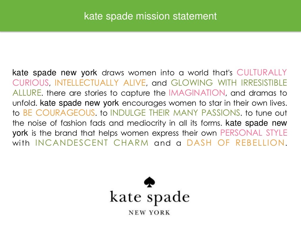 Kate Spade Brand Strategy