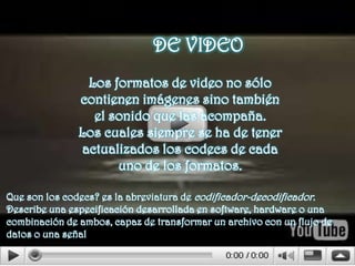  .MP3: archivo de audio comprimido bajo norma MPEG. Se ejecuta con aplicaciones como Winamp, Xing MPEG Player o Real Player, entre otros. .RA: archivo de sonido Real Audio. Se ejecuta con la aplicación Real Player.