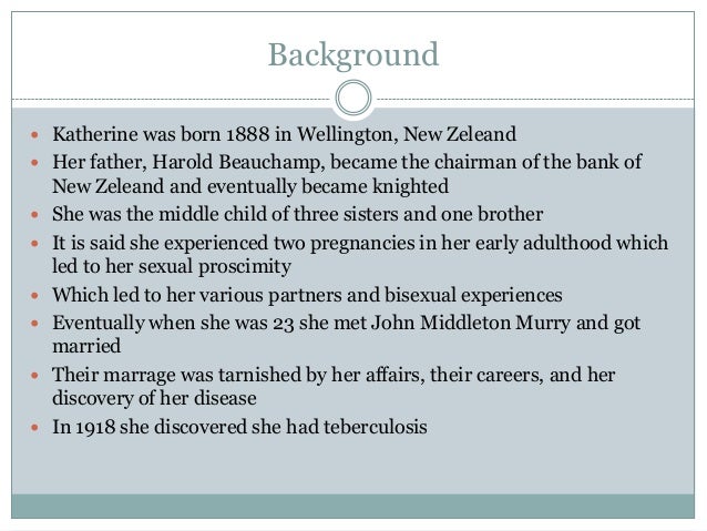 Katherine Mansfield Katherine Mansfield