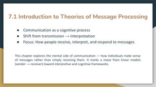 Message Processing & Discourse Theories by Katherine Miller ...