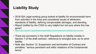 RECENT DEVELOPMENTS IN THE REGULATION OF DEEP SEABED MINING | PDF