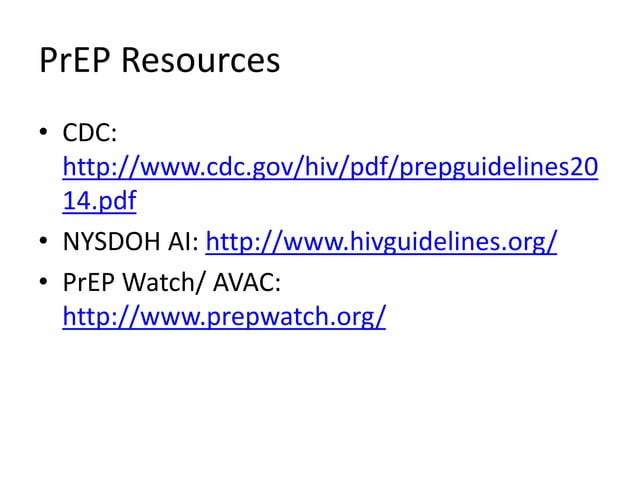 PrEP: Pre-exposure Prophylaxis | PPTX