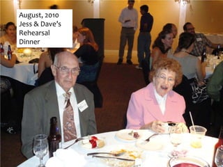 August, 2010
Jess & Dave’s
Rehearsal
Dinner
 