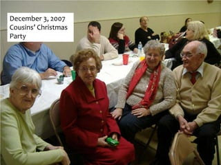 December 3, 2007
Cousins’ Christmas
Party
 