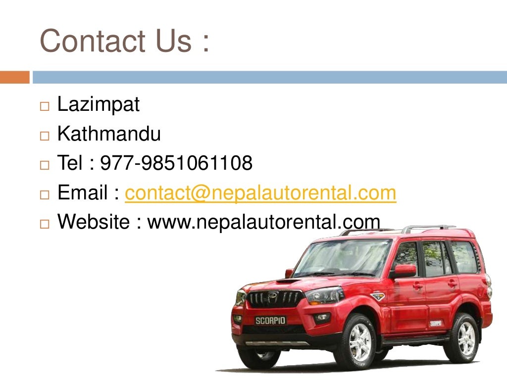 Kathmandu Car Rental