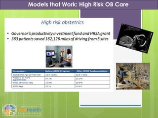 Models that Work: High Risk OB Care
 
