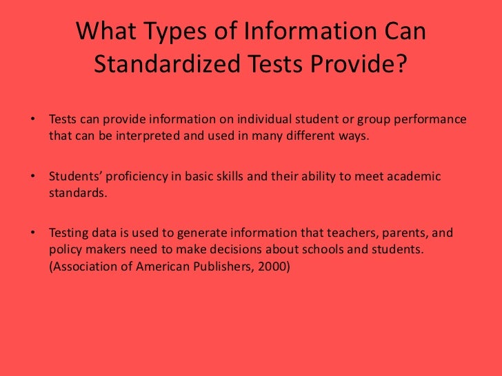 Can an essay test be standardized