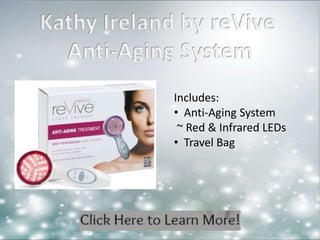 Includes: 
• Anti-Aging System 
~ Red & Infrared LEDs 
• Travel Bag 
 