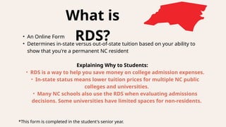 Nc Rds Completed Understanding North Carolina Residency Determination Service (RDS) for ...