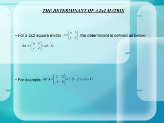 Determine the size of the matrix:                               answer        2x4