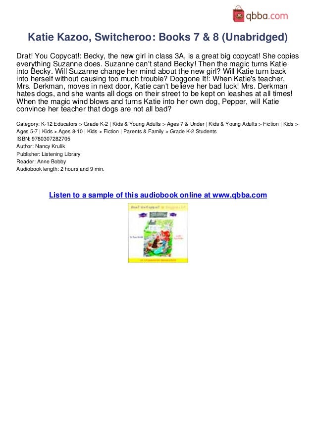Katie kazoo switcheroo books 7 8 unabridged book review by qbba