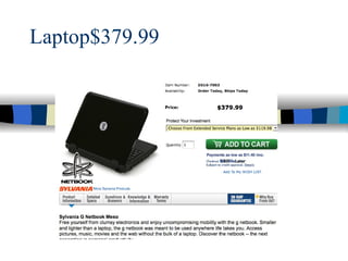 Laptop$379.99 