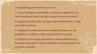 Katitikan-ng-Pulong halimbawa at explanation | PDF