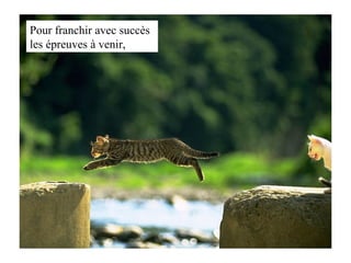 Pour franchir avec succès les épreuves à venir, 