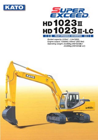 Kato excavators hd1023 iii lc