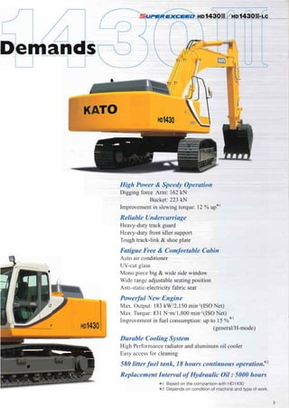 Kato excavators hd1430 iii lc